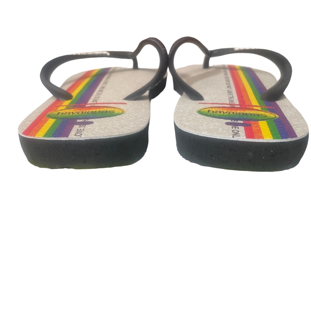 Havaianas Pride Love 11 1/2 W 9/10 M Flip Flops - Picture 3 of 6